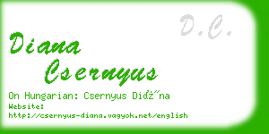 diana csernyus business card